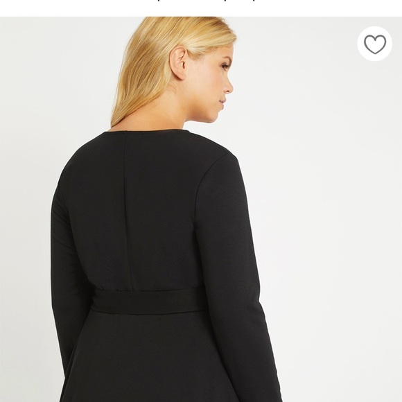 Eloquii peplum wrap top Size 16 - Picture 3 of 4